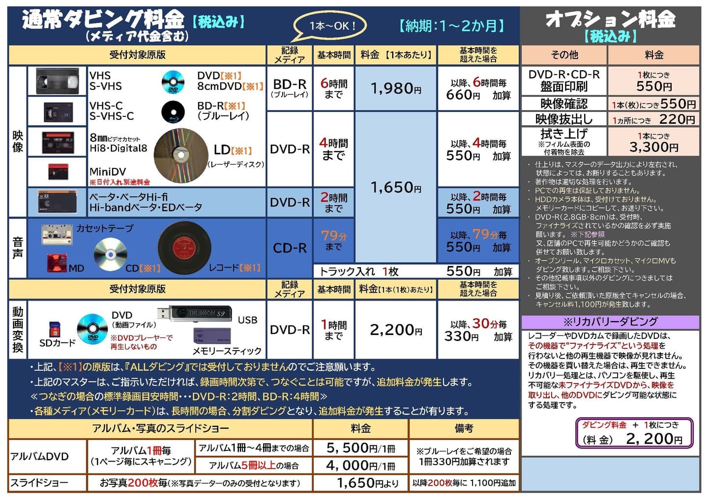 ダビングメニュー２
